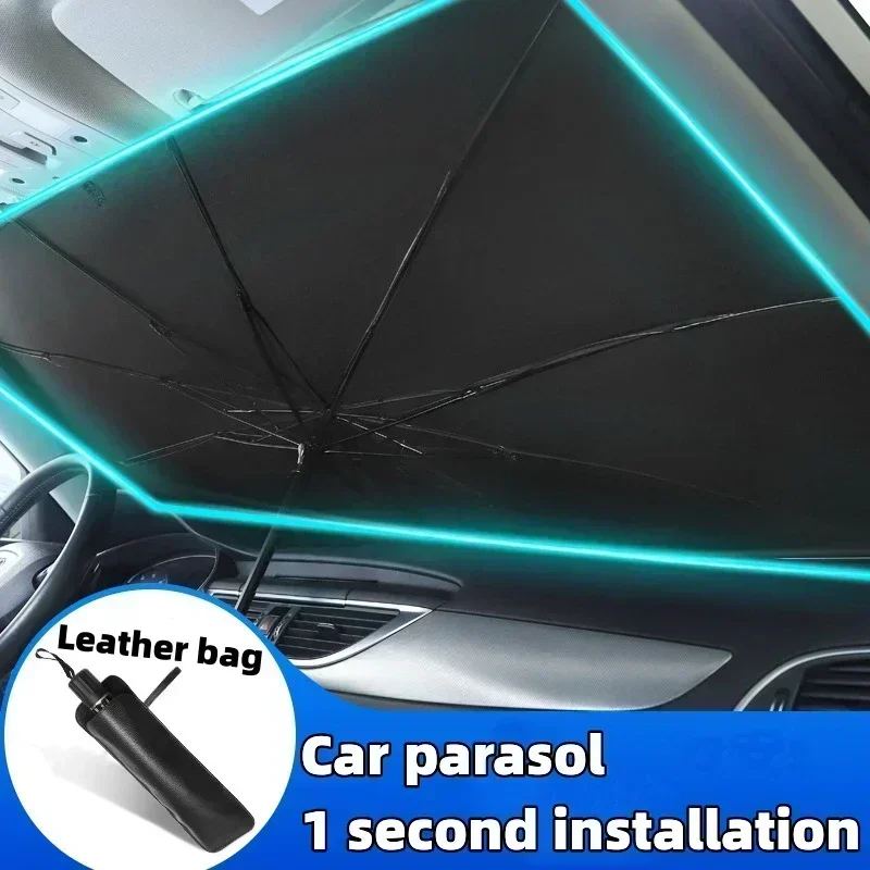 Car Windshield Sun Shade, Fold - Car Sunshade Windshield Umbrella Foldable ulasan dan harga