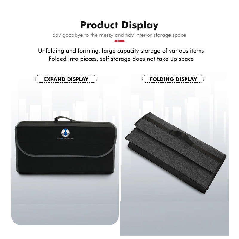 For Denza Foldable Felt Car Tr - Car Trunk Organizer Foldable Storage Box ulasan dan harga
