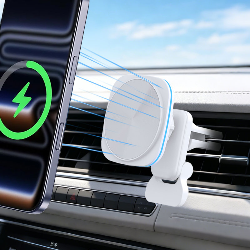15W Magnetic Car Wireless Char - Wireless Car Charger Mount Fast Charging ulasan dan harga